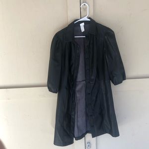 Faux leather coat H&M